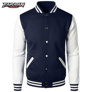 Fabrication de vestes varsity streetwear pour hommes, logo personnalisé, meilleure qualité, style personnalisé, veste varsity homme. - Product Image 1