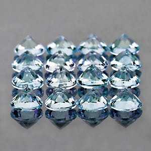 Aigue-marine bleu ciel naturel, taille ronde à facettes, provenant du Brésil, pierre précieuse brute de haute qualité pour la vente en gros de bijoux - Product Image 5