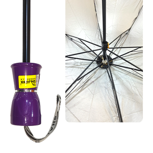 Parapluie de voyage compact PUMA7 Violet 2 plis pour hommes et femmes, parapluie de pluie léger avec structure en acier allié - Product Image 5