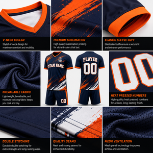 Ensemble de maillots d'entraînement personnalisés pour enfants, uniforme sportif scolaire pour jeunes, avec nom et numéro personnalisés, tissu léger et respirant - Product Image 3