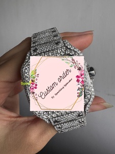 Reloj Mecánico Personalizado con Movimiento Automático, Cristales de Moissanita, Acero Inoxidable, Esfera de Cristal de Zafiro, Unisex, Resistente al Agua - Product Image 2