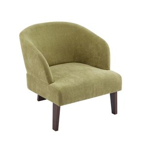 Sillón Moderno de Estilo Mid-Century para Sala de Estar, Dormitorio y Oficina, Respaldo Redondo, Patas de Madera, Sillón Suave - Product Image 5