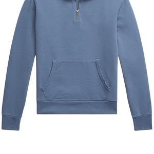 เสื้อสเวตเชิ้ตคุณภาพสูงแบบ unisex สำหรับฤดูหนาว คอตั้ง ซิปครึ่งตัว ผ้าฝ้าย 100% ดีไซน์กระเป๋าแบบฝรั่งเศส - Product Image 5