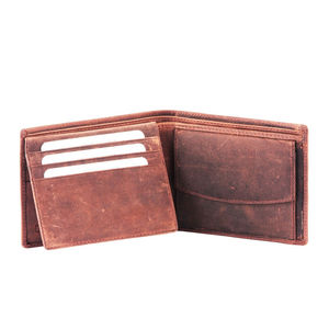 Yamo <b>RFID</b> Anti-theft Genuine Leather Men's Vintage <b>Wallet</b> Money Clip Short Style Open Closure Multi-card Position 2 Polyester - Product Image 4