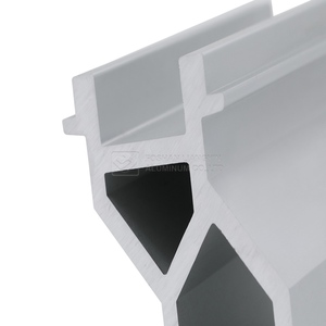 Profil en alliage d'aluminium SolarMount Série 6000 OEM pour services de soudage et découpe de murs en verre, forme angulaire, tempérage O~H112, livraison en 7 jours - Product Image 2