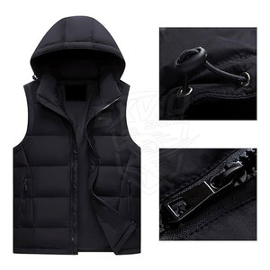 Veste sans manches à bulles sur mesure fabriquée en usine pour hommes, taille plus, respirante, écologique, veste d'hiver - Product Image 6