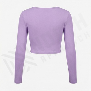 Sudadera con capucha de manga larga personalizada para mujer, de algodón con lavado ácido, para fitness, entrenamiento y gimnasio, ropa deportiva. - Product Image 2