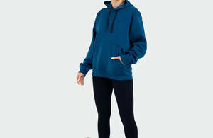 OEM Venta Caliente Lounge Wear Oversize Sudadera con capucha Casual Algodón Fleece Entrenamiento Sudadera Peso Pesado Imprimir Liso Sudaderas con capucha para las mujeres - Product Image 3