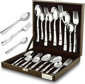 Juego de Cubiertos de Acero Inoxidable de Lujo, Tenedor, Cuchara, Cuchillo, Vajilla Duradera, Cubiertos Premium para Cocina, Comedor, Hogar, Restaurante - Product Image 4