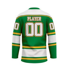 Camisetas de Hockey sobre Hielo Personalizadas, Transpirables, a Cuadros, Unisex, con Logotipo Frontal, OEM/ODM - Product Image 6