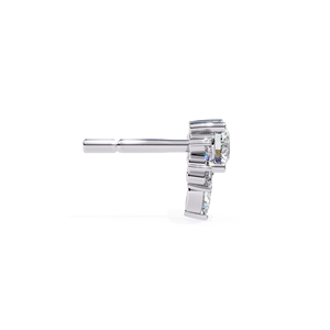 REYES Hip Hop Jewelry Customized 925 Sterling Silver Round Cut 1.5 Carat Moissanite Screw <b>Back</b> Stud <b>Earrings</b> For Women - Product Image 4