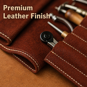 Excellent Leather Craft <b>Tool</b> <b>Roll</b> 12 Pocket Storage Organizer Durable <b>Tool</b> Holder, Portable Kit | India 2026 Premium Export Set - Product Image 3