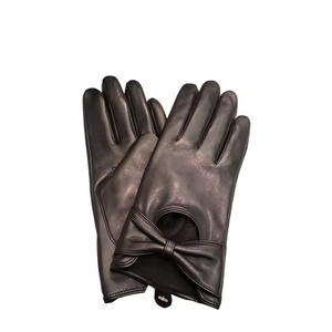 Fully Customized Unisex Classic Retro Style High Quality Soft Lambskin Leather Waterproof Non-Slip <b>Driving</b> <b>Gloves</b> - Product Image 6