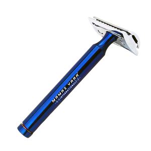 Maquinilla de Afeitar de Doble Filo DE, Cromada, Acabado Pulido, Maquinilla de Afeitar Clásica para Afeitado en Húmedo, Uso en Barbería - Product Image 1