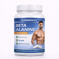 Lyonsbarry Bêta-alanine Isolat de protéines de lactosérum 90% 500mg Capsules pour adultes Croissance musculaire Force Récupération Soutien Protéines riches