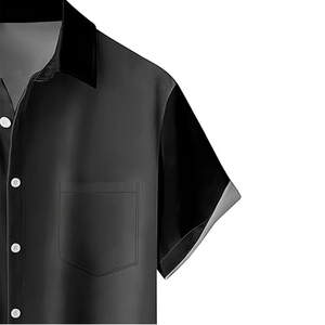 Men Summer Beach Shirt Tropical Hawaiian Print Short Sleeve Casual Button <b>Down</b> Lightweight Resort Wear - Product Image 6