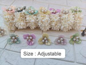 Gajra Acrílica para Boda India con Anillo, Combo para Joyería de Nikah, Mehndi y Haldi |   Talla única |   Regalo para Ella |    Envío Gratis - Product Image 5