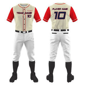 Uniforme de baseball moderne avec un design personnalisé élégant, comprenant le nom, le numéro et le logo sur le maillot pour les sports d'équipe compétitifs - Product Image 1