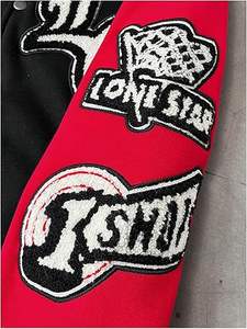 Veste d'hiver confortable pour homme, style Letterman, col montant, logo sur le devant, coupe-vent, haute qualité, écologique, à prix raisonnable - Product Image 6