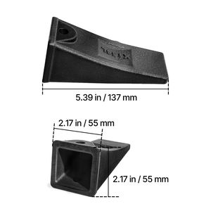 Set di 4 Denti per Benna Escavatore X156L con Perni in Acciaio, Resistenti, Lunghi 5.3, per Scavo Efficiente e Fluido, Nuova Condizione - Product Image 2