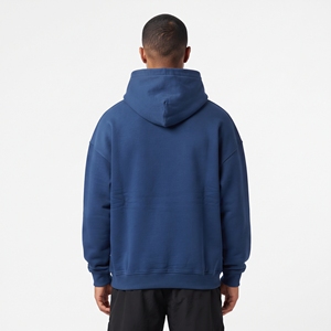 Sudadera con Capucha Azul para Hombre, Diseño Personalizado, Logotipo Bordado de Ojo de Halcón, Talla Grande, Forro Polar, Ropa Casual de Invierno - Product Image 2