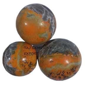 Esfera de Cristal de Jaspe Abejorro de Alta Calidad Más Vendida, Bola de Piedra Curativa Premium, Esfera de Piedra Preciosa de Ágata para Decoración - Product Image 1