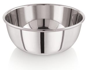 Cuenco de acero inoxidable plateado, juego de cuencos grandes de acero inoxidable Katora, a prueba de óxido, útil como cuenco para mezclar o para servir (Donga) - Product Image 5