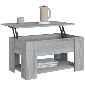 Tavolino in legno ingegnerizzato grigio Sonoma 31.1 "x 19.3" x 16.1 "dimensioni - Product Image 4
