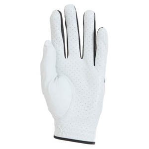 Gant de golf pour gaucher, blanc, noir, vert, en cuir véritable, antidérapant, fermeture à boucle, unisexe, usage sportif - Product Image 4