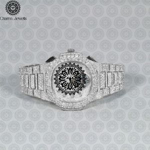 Reloj de Lujo Charm Jewells para Hombre, de Acero Inoxidable, Esfera de 40 mm, Cristal, Correa de 20 cm, Movimiento Mecánico, Fecha Automática, Botón de Fecha - Product Image 5