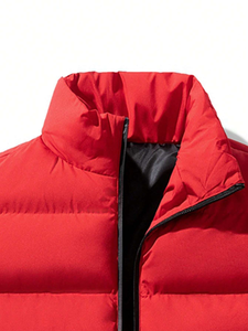 Gilet chauffant sans manches haut de gamme pour l'hiver, personnalisable avec logo, résistant au vent, rembourré, fabricant, vente en gros - Product Image 3