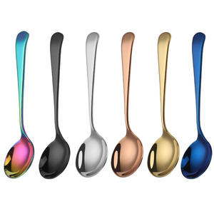 Cuchara de Azúcar Creativa de Acero Inoxidable, Cuchara para Remover Té, Cuchara para Mezclar Bebidas, Elegante Juego de Utensilios de Mesa - Product Image 1