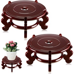 Hand-Painted Mango Wood <b>Decorative</b> Plant Stand - Wholesale B2B - Product Image 2