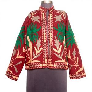 Chaqueta Cotrise Bordada a Mano, Diseño Vintage, Ecológica, Transpirable, Forrada de Algodón, Ropa de Abrigo para Invierno, Primavera y Verano, para Fiestas - Product Image 1