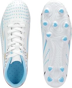 White Men's Football Cleats Synthetic Upper Rubber Footwears Outsole Breathable Summer Sport Shoes for Outdoor Game Sneakers - Product Image 5