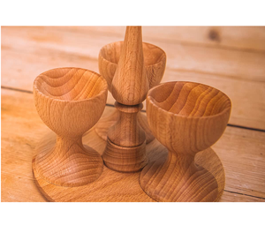 Nuevo diseño de soporte para huevos de madera, artesanía de calidad perfecta, precio al por mayor, soporte para huevos de madera a bajo precio. - Product Image 2