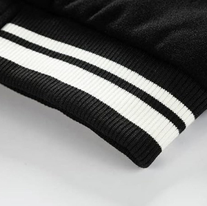 Men's Custom Style Melton Wool Varsity <b>Jacket</b> with <b>Leather</b> Sleeves Patchwork Design Wholesale College Baseball <b>jacket</b> for men - Product Image 4