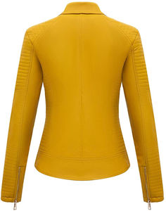 Veste en cuir véritable de haute qualité pour femmes, pour motards, filles, en cuir de vache pakistanais, vestes en cuir véritable pour femmes - Product Image 3