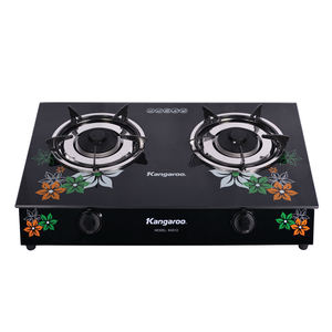 Cocina de gas de sobremesa de vidrio independiente con encendido magnético, fabricada en Vietnam, de doble quemador para cocina. - Product Image 1