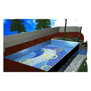 Factory Wholesale Raah Home Solutions Swimming Pool Outdoor Wall <b>Mosaic</b> Tile High Quality Traditional Design Customizable - Product Image 1