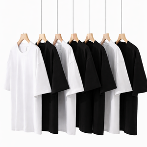 Camiseta Básica de Manga Corta para Adulto, 100% Algodón, Hombro Recto, 200g, con Logotipo Bordado Personalizado OEM, Precio de Fábrica China Bangladesh - Product Image 1