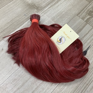 ผมต่อแบบมนุษย์เคราตินนาโนปลายผมเวียดนามสีแดงแพลตตินัมผมต่อแบบพรีเมียม - Product Image 6