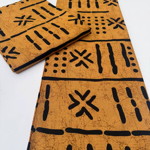 Tela africana estampada en cera y tela de algodón Ankara con diseños vibrantes para ropa tradicional de Kumasi - Product Image 1