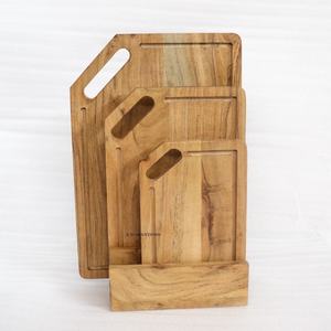 Planches à découper en bois durables pour la cuisine, planches à découper personnalisées, planches à découper longues et durables en acacia, planches à charcuterie rectangulaires avec poignée - Product Image 2