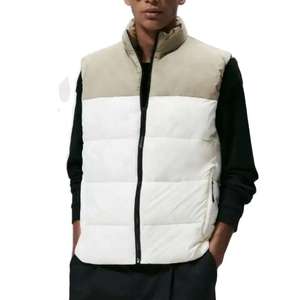 Chaqueta de invierno sin mangas para hombre, muy demandada, de tela ligera, con bolsillos con cremallera, corte holgado, chaquetas acolchadas para hombre con MOQ bajo - Product Image 1