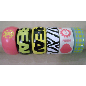 Chunky Wide Multi Color Acrylic <b>Bangles</b> Carved & <b>Engraved</b> Women's Fashion Gift - Product Image 3