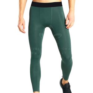 <b>Hot</b> Selling High Quality Men's Gym Fitness <b>Leggings</b> Quick Dry Lightweight Elastic Waist Polyester Spandex Customizable Full - Product Image 1