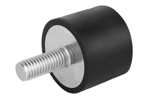 K0572 ยางกันกระแทกชนิด Ds ฐานดูดแบบเกลียวนอก M12X37 D75 H37 เหล็ก ยางธรรมชาติ ชอร์ 37 - Product Image 6