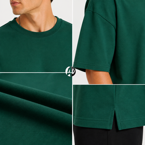 T-shirt oversize pour homme en tissu doux, coupe décontractée, manches courtes et col rond, pour un look simple et décontracté en voyage. - Product Image 5