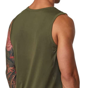 Débardeur Homme Personnalisé Sans Manches Coupe Slim Été Uni - Product Image 3